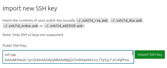 Ubuntu One SSH entry